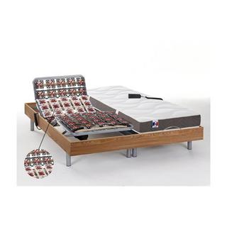 DREAMEA Set relax sole sospensioni 100% lattice 5 zone JUPITER di DREAMEA Quercia naturale 2motori OKIN  