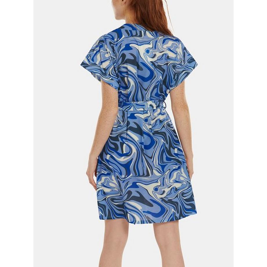 Lisca Palma Robe Estivale Ceinturée Manches Courtes  