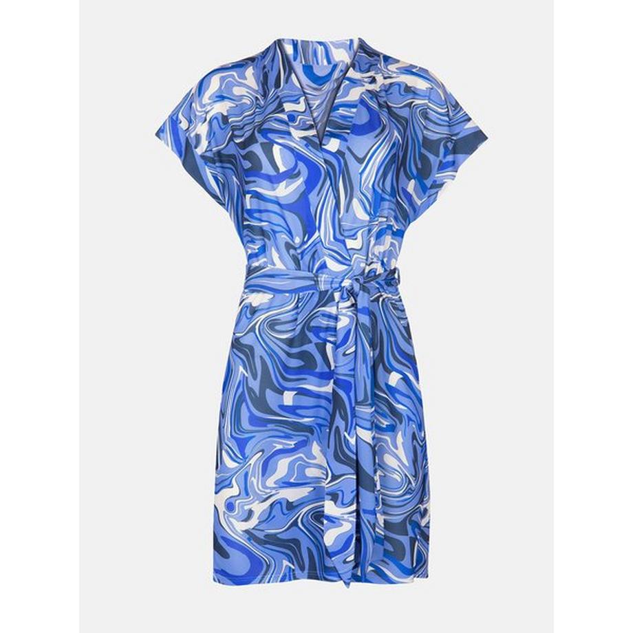 Lisca Palma Robe Estivale Ceinturée Manches Courtes  