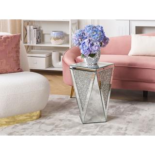 Beliani Table d'appoint en Verre Glamour LUXEY  