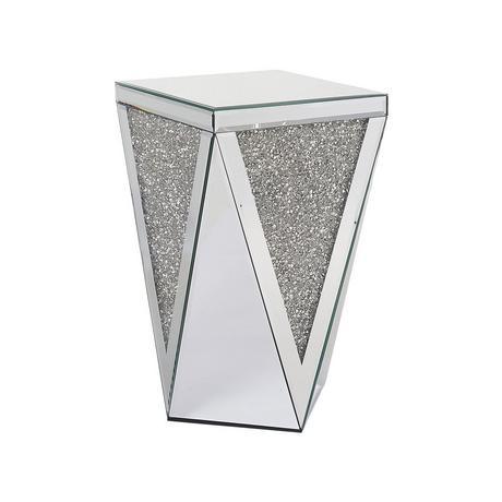 Beliani Table d'appoint en Verre Glamour LUXEY  