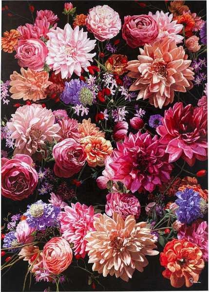 KARE Design Tableau touché bouquet de fleurs 200x140cm  