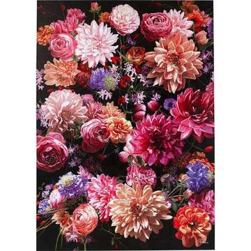 Tableau touché bouquet de fleurs 200x140cm