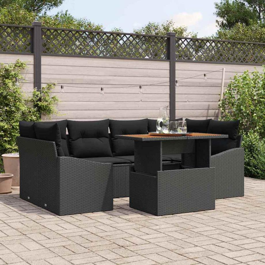 VidaXL Set di divani da esterno Polyrattan  