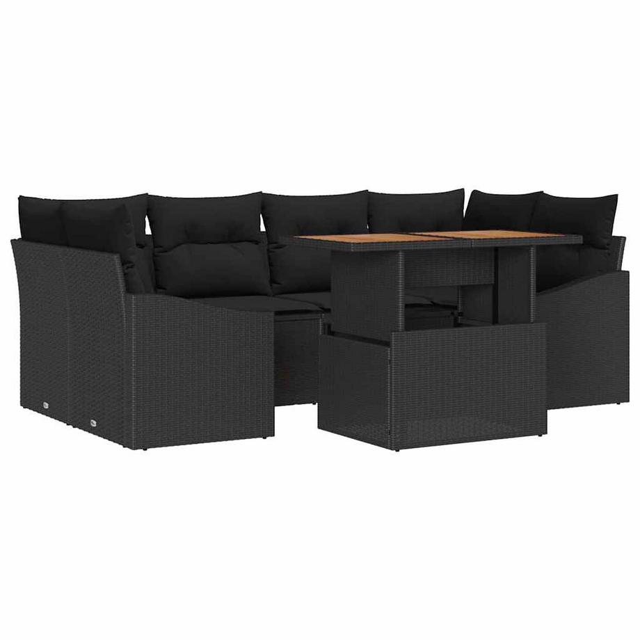 Set di divani da esterno Polyrattan
