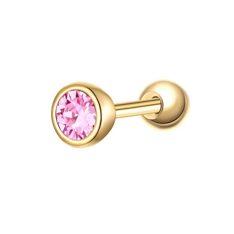 Piercing Geburtsstein Sterling Silber Zirkonia