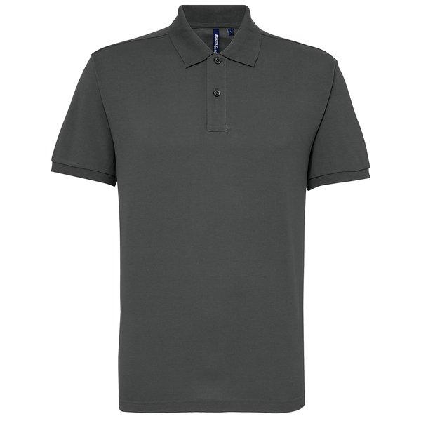 Image of Short Sleeve Performance Formel-polo-hemd Herren Charcoal Black 5XL