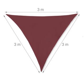 B2X Voile d'ombrage triangulaire rouge-marron  