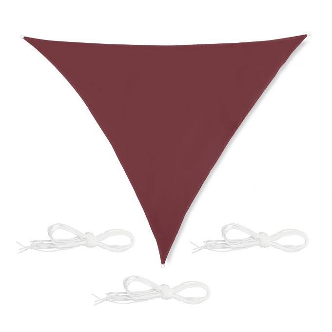 B2X Voile d'ombrage triangulaire rouge-marron  