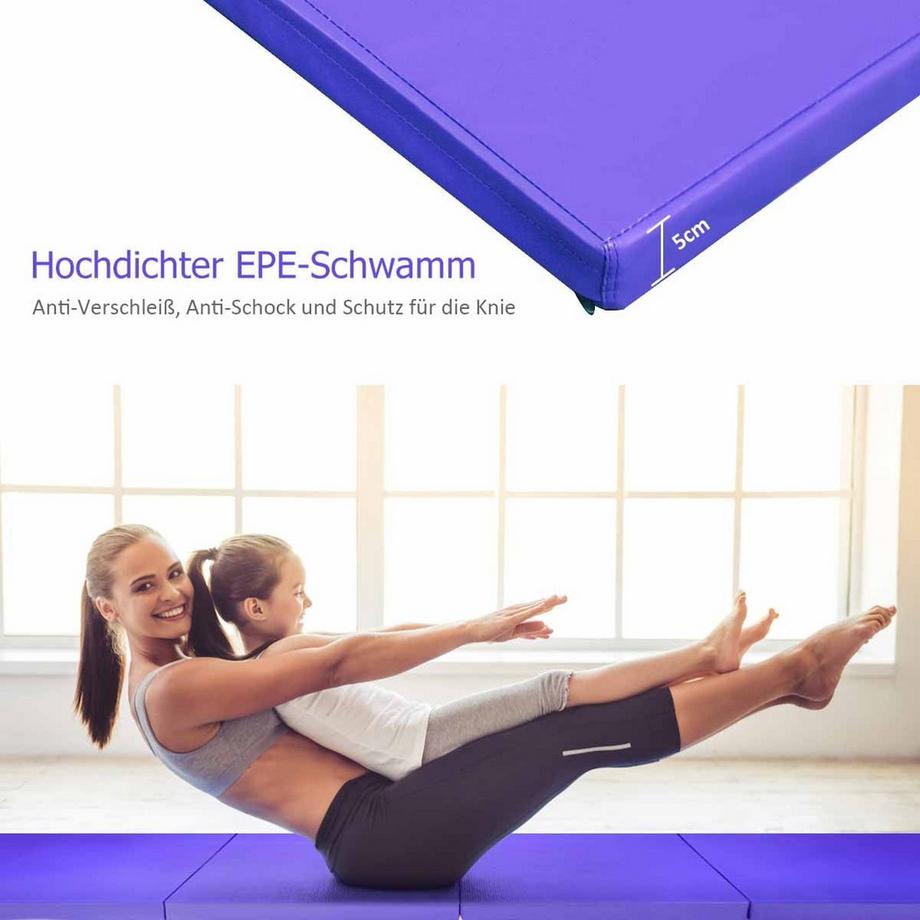 Northix  Tappetino da ginnastica pieghevole, extra spesso 