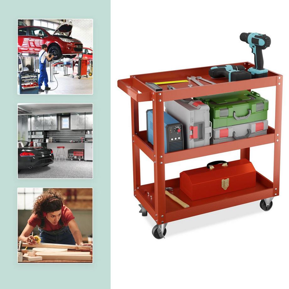 Northix Werkstattwagen mit 3 Etagen  
