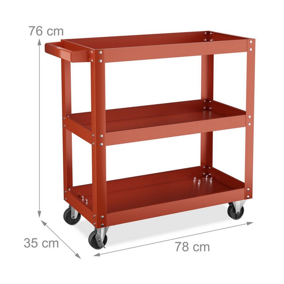 Northix Werkstattwagen mit 3 Etagen  