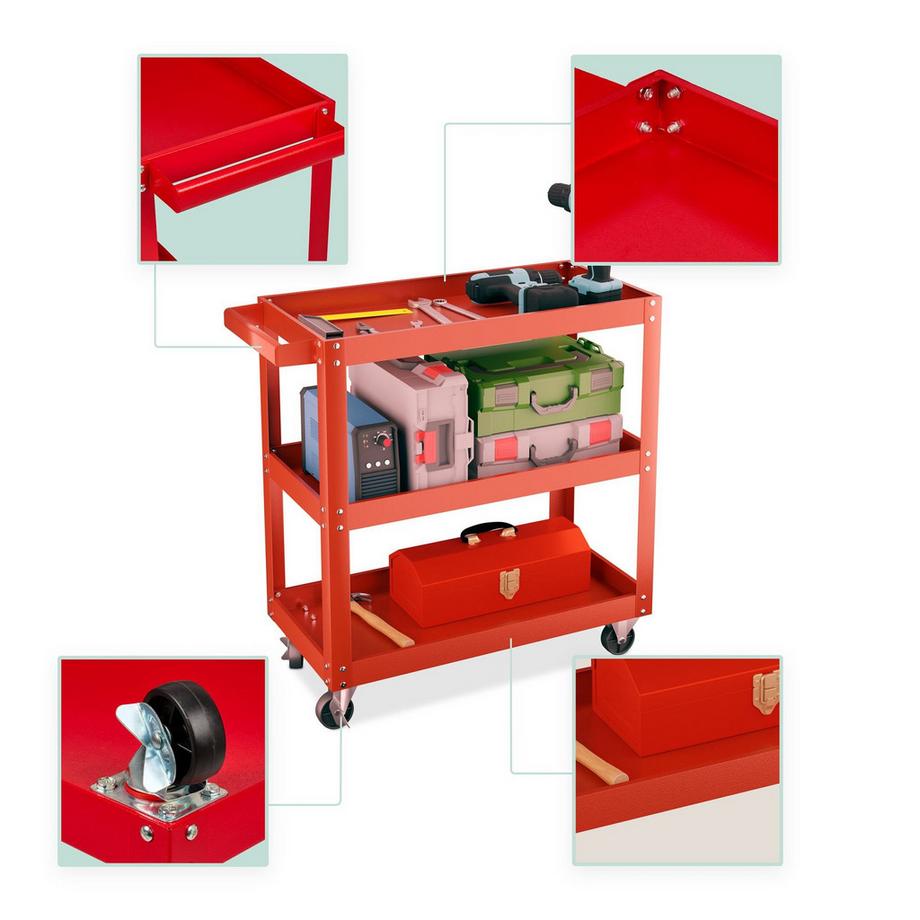 Northix Werkstattwagen mit 3 Etagen  