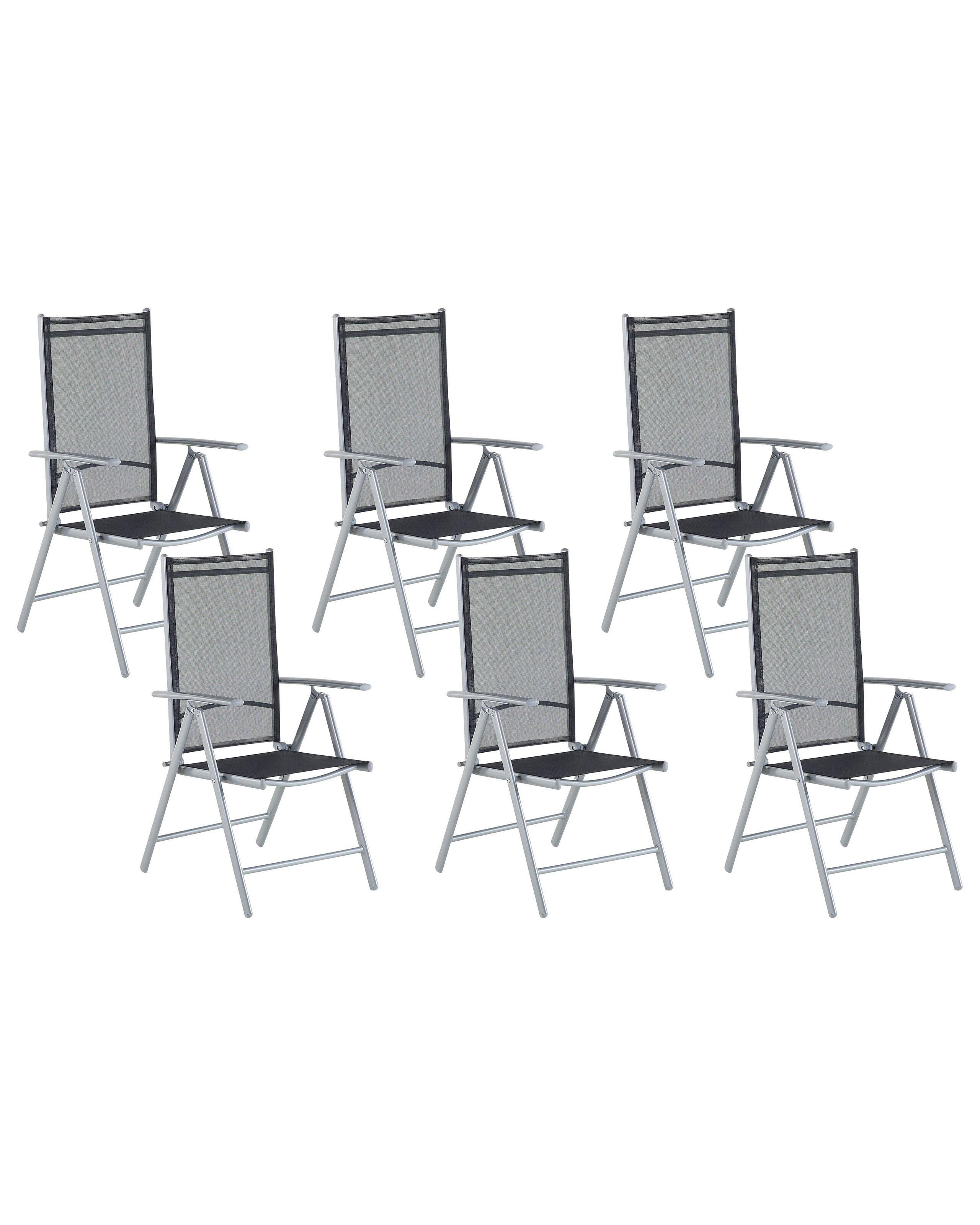 Beliani Lot de 6 chaises en Polyester Moderne CATANIA  