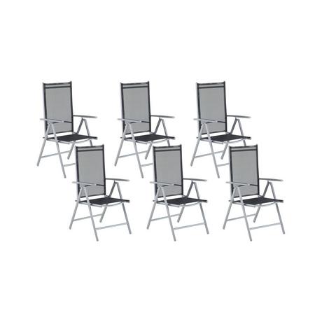 Beliani Lot de 6 chaises en Polyester Moderne CATANIA  