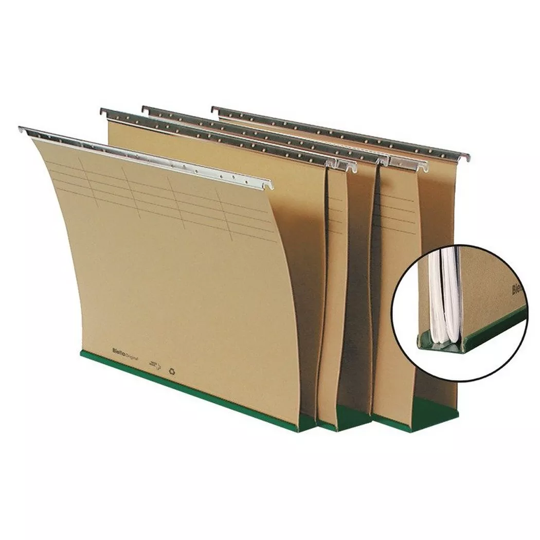 Biella – Hängemappe A4 270420.00 oliv, Boden 2cm 32x25cm, 21cm, Olivegrün