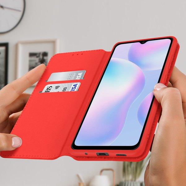 Avizar  Custodia Flip Xiaomi Redmi 9A rosso 