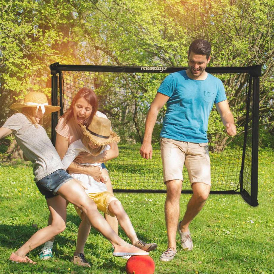 Northix  But de football noir 120 x 180 cm 