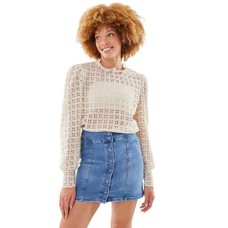 La Petite Etoile Cosette Blouse Fleurie Manches Bouffantes  