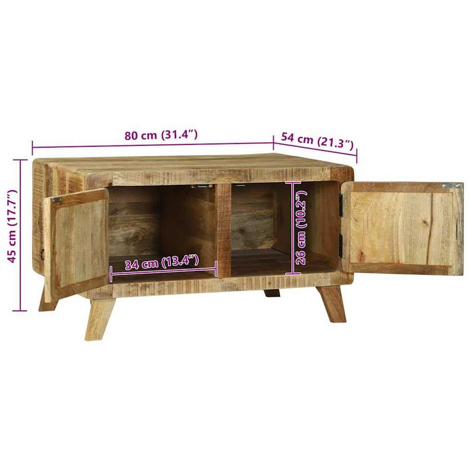 VidaXL Couchtisch massivholz mango  