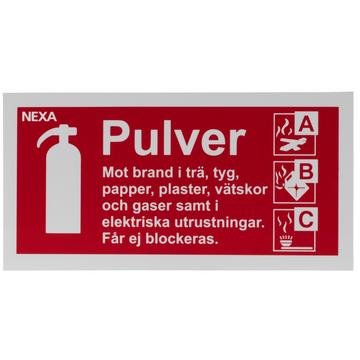 BSP-1020 Schild für Pulverfeuerlöscher