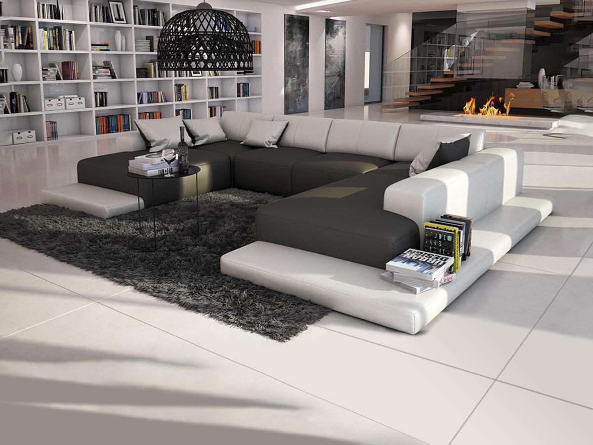 Image of Wohnlandschaft Kunstleder SCOSY Wohnlandschaft Kunstleder SCOSY