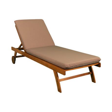 Contini Bain de soleil avec coussin Taupe  