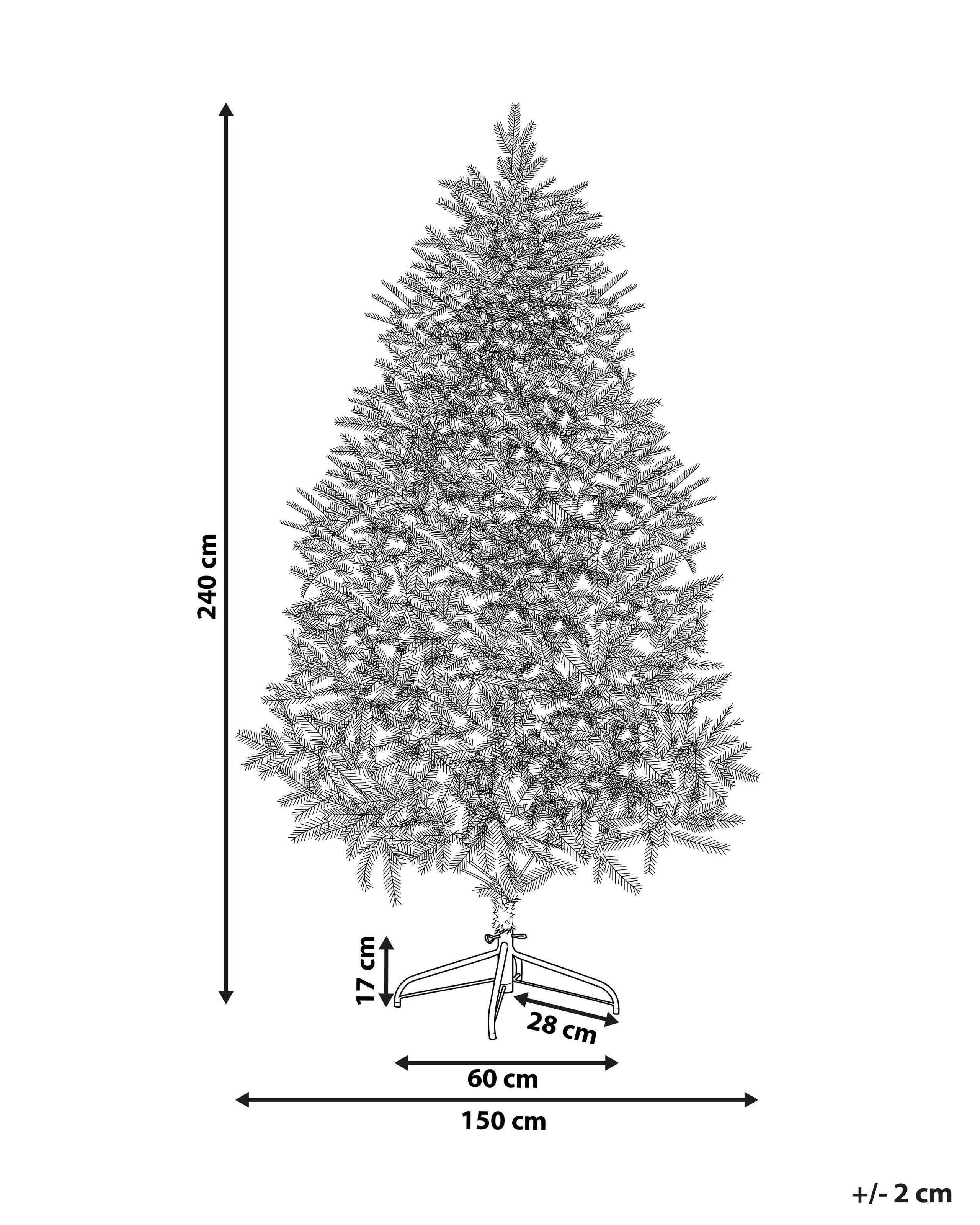 Beliani Weihnachtsbaum aus PVC Modern BASSIE  