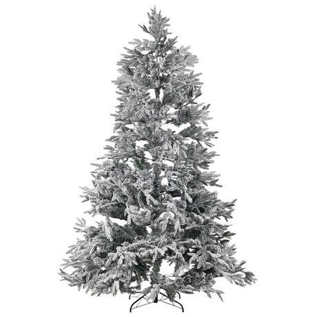 Beliani Albero natalizio innevato en PVC Scandinavo BASSIE  