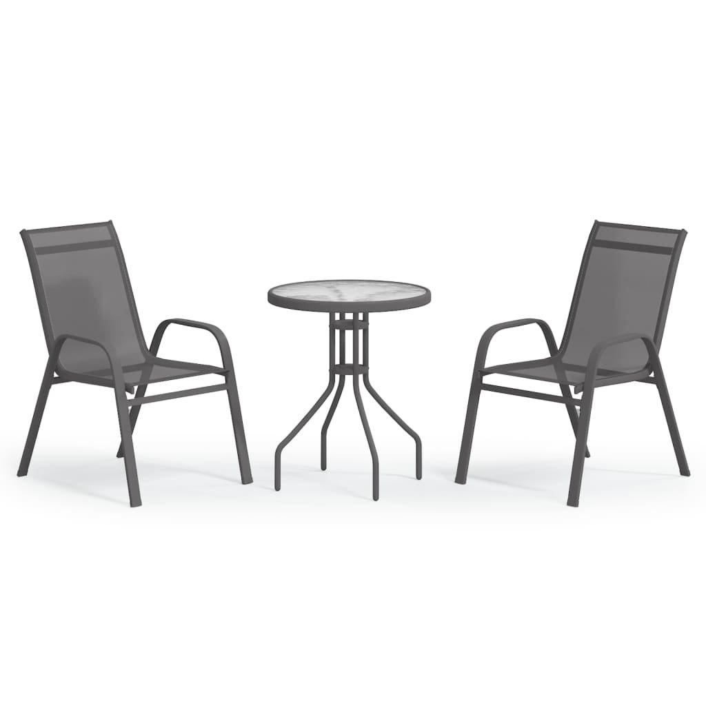 VidaXL Bistro-set stahl  