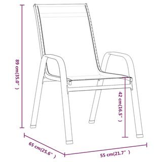 VidaXL Bistro-set stahl  