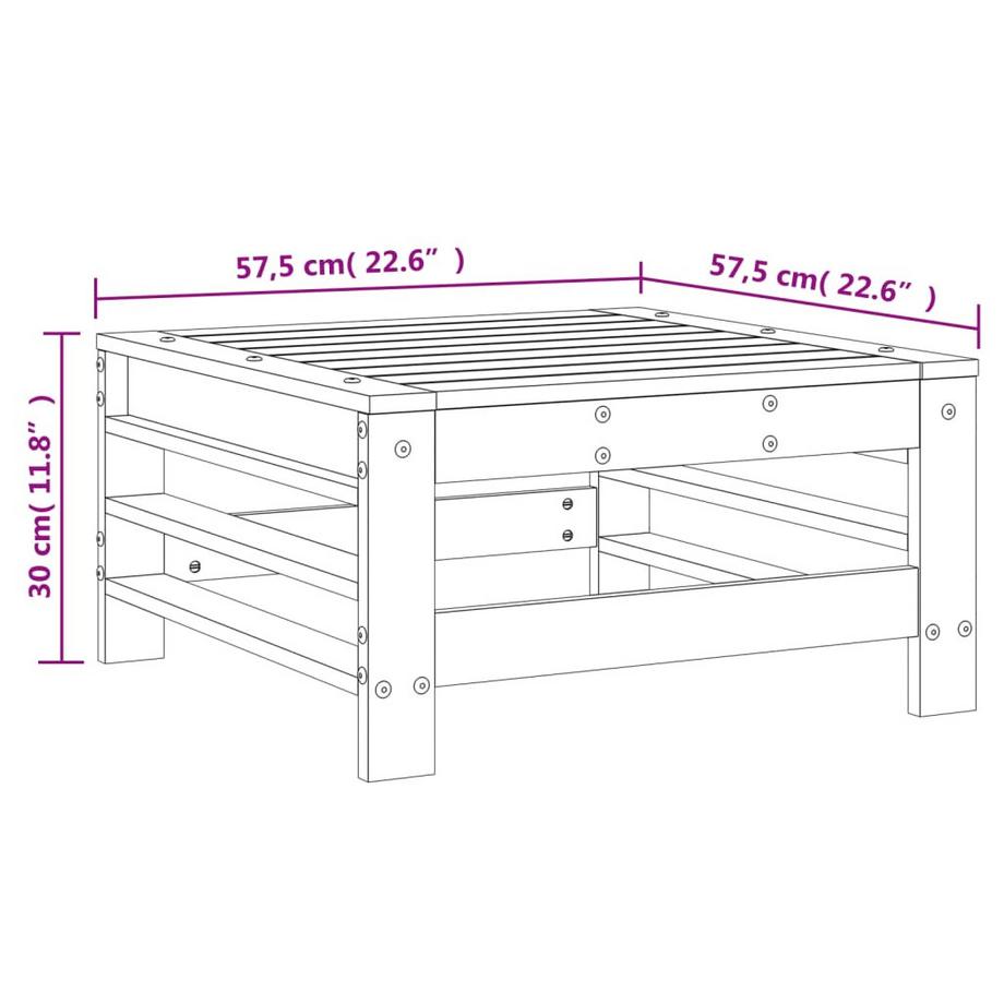 VidaXL Gartenhocker holz  