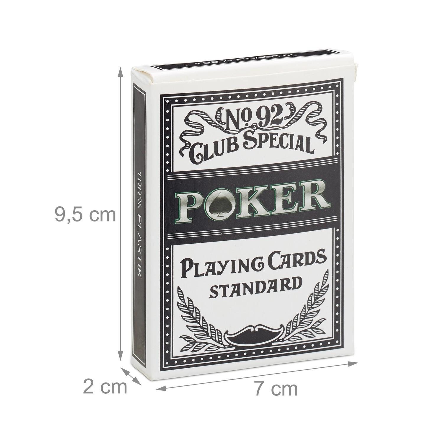 B2X  Cartes de poker en plastique imperméables 