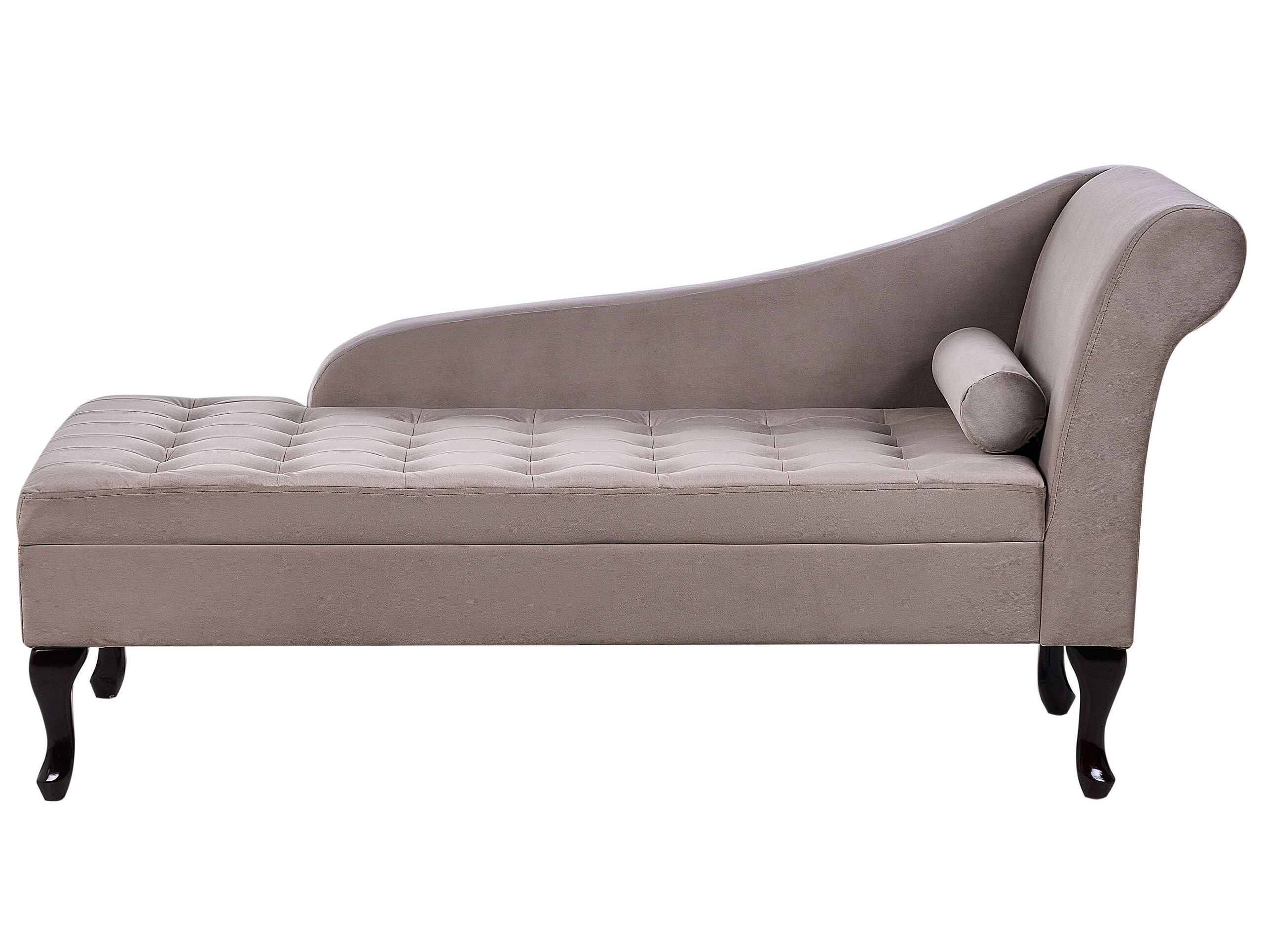 Beliani Chaise longue en Velluto Retrò PESSAC  