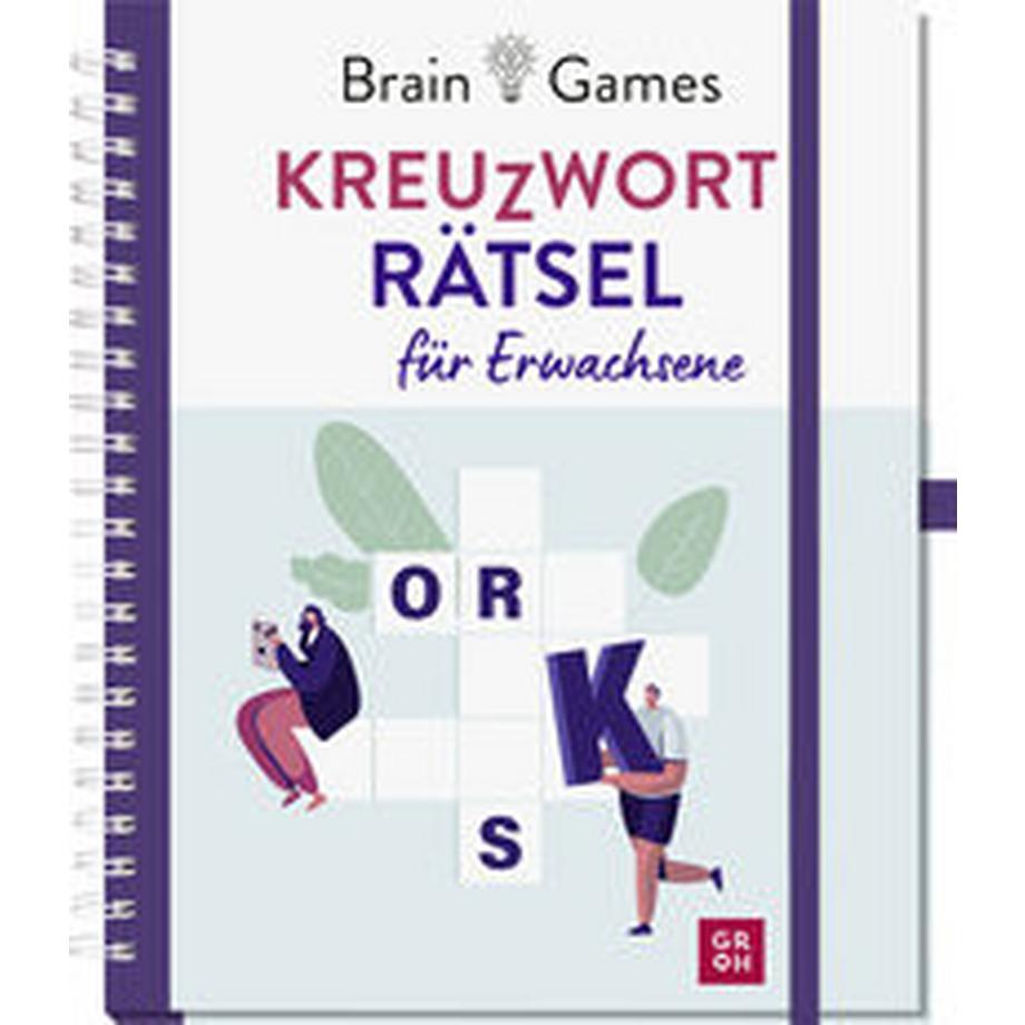 GROH Verlag  Brain Games - Kreuzworträtsel für Erwachsene 