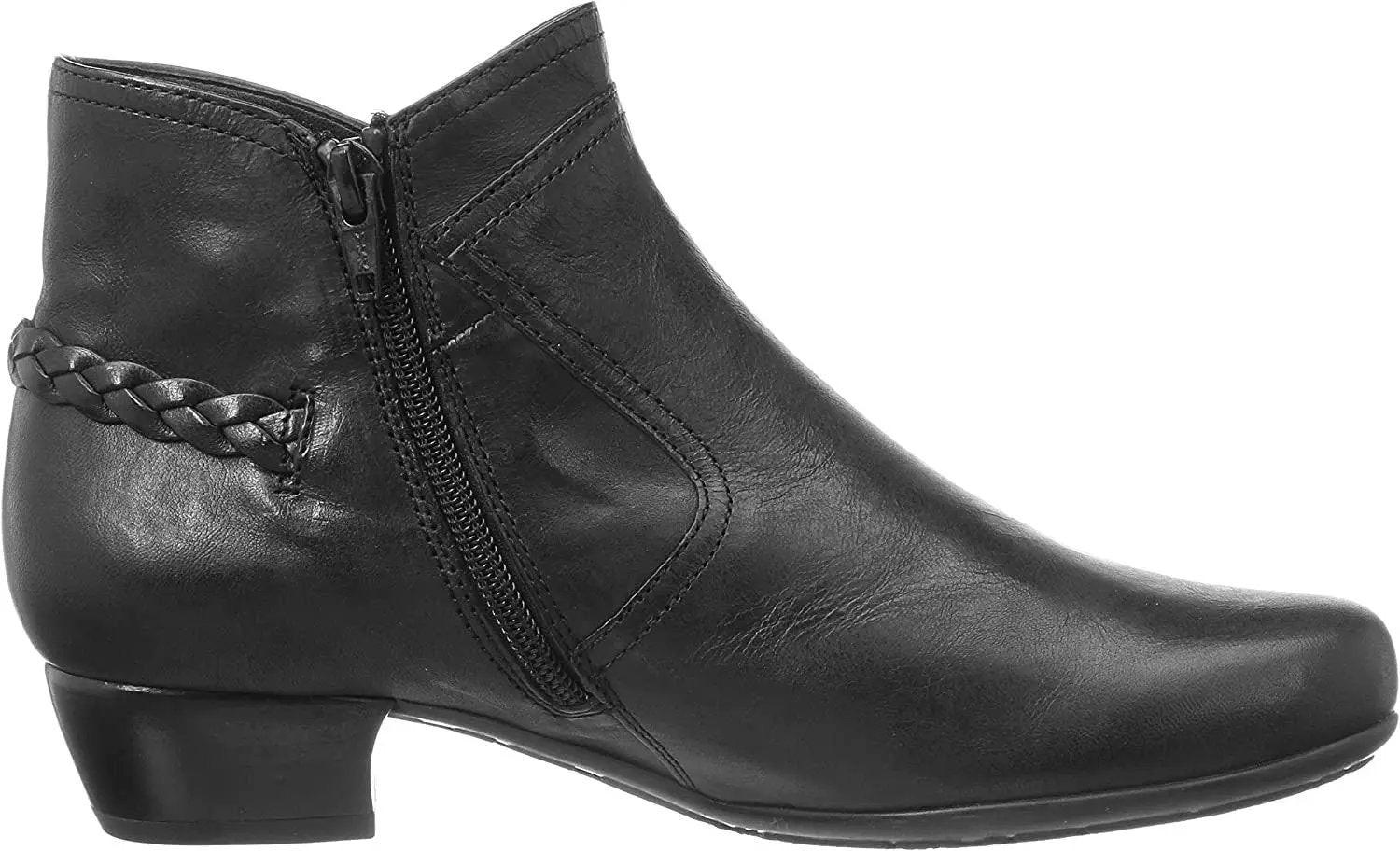 Image of - Leder Stiefelette Damen Schwarz 35.5