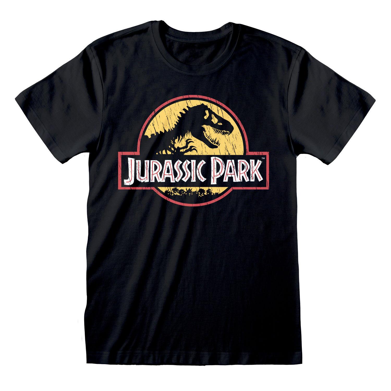 Image of T-shirt - Jurassic Park - Logo Herren Schwarz S