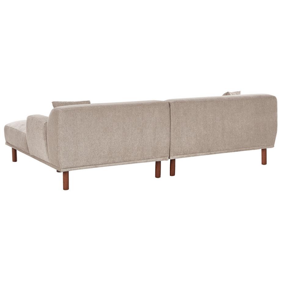 Beliani Linksseitiges Ecksofa aus Stoff Modern HOLT  