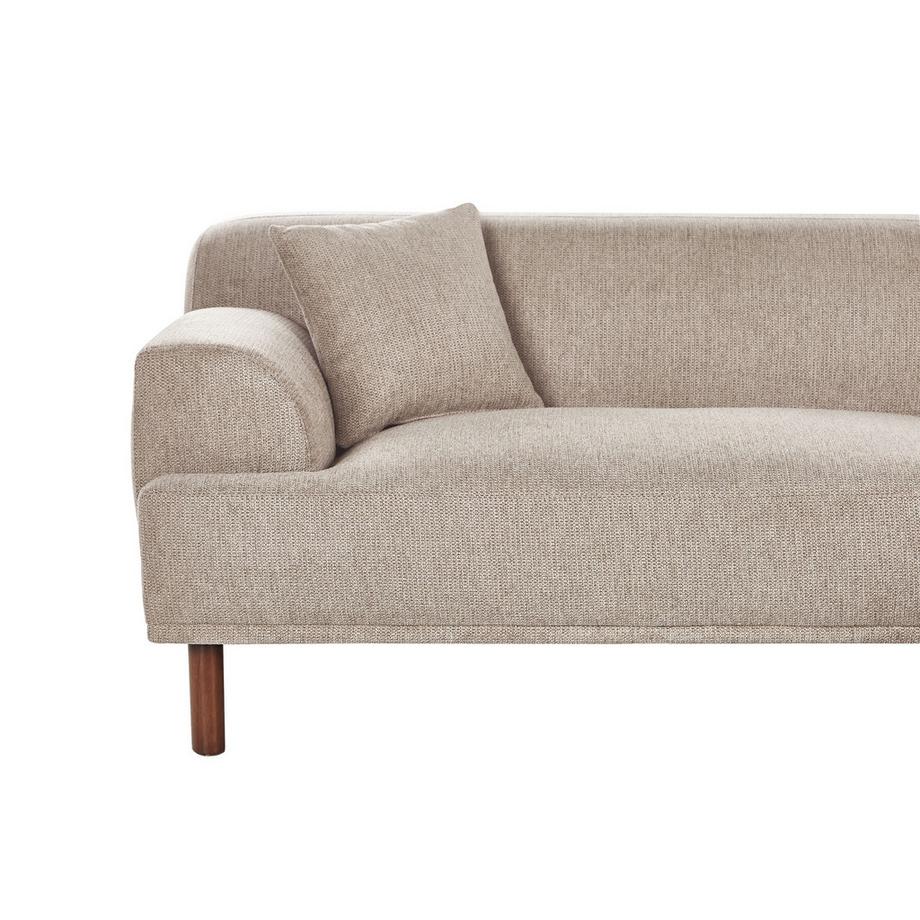 Beliani Linksseitiges Ecksofa aus Stoff Modern HOLT  