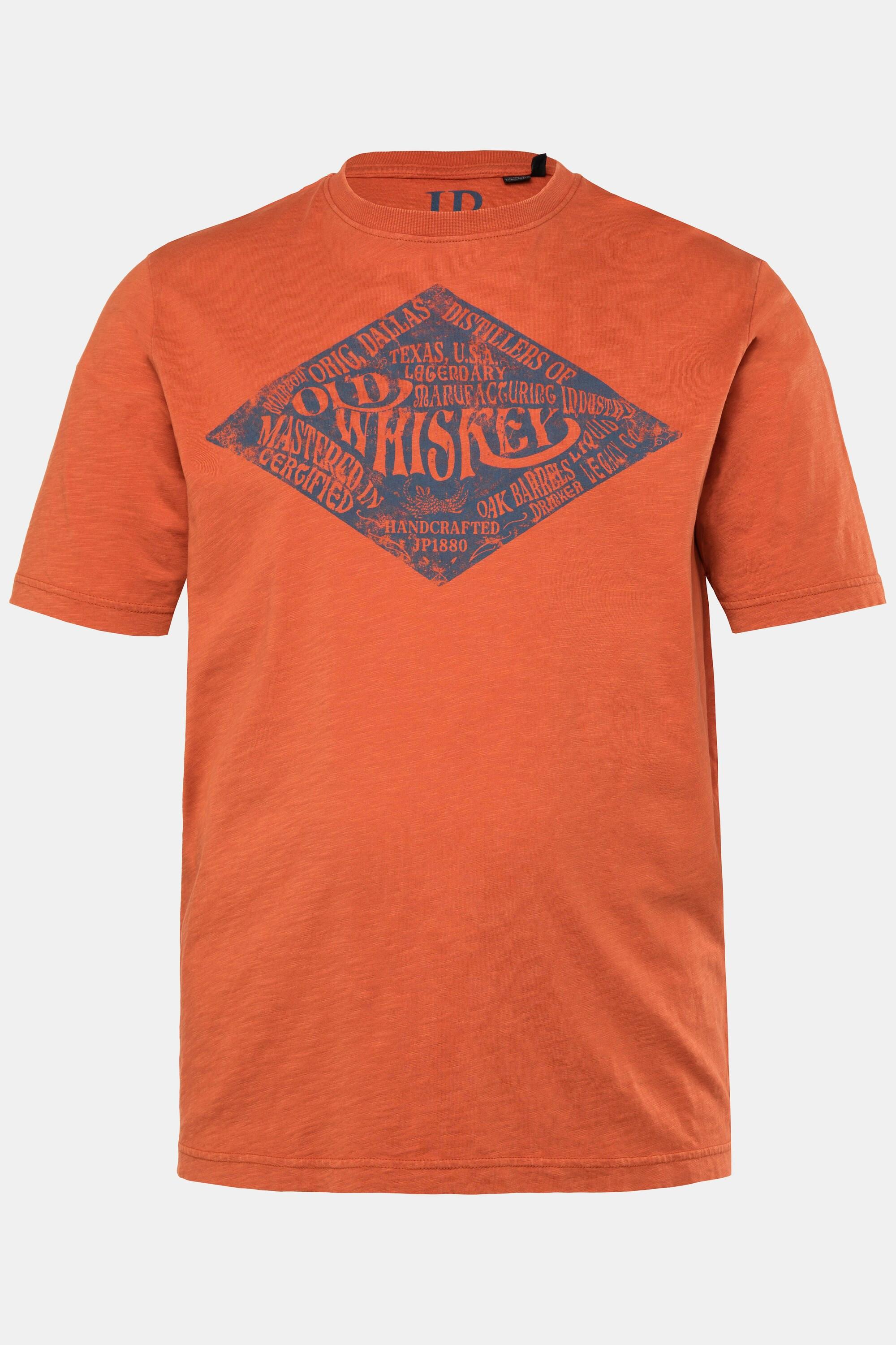 JP1880 Halbarm T-Shirt mit Brustprint Vintage Look  