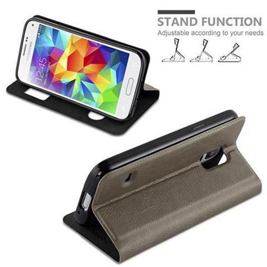 Cadorabo  Housse compatible avec Samsung Galaxy S5 / S5 NEO - Coque de protection avec fermeture magnétique, fonction de support et 2 fenêtres de visualisation 
