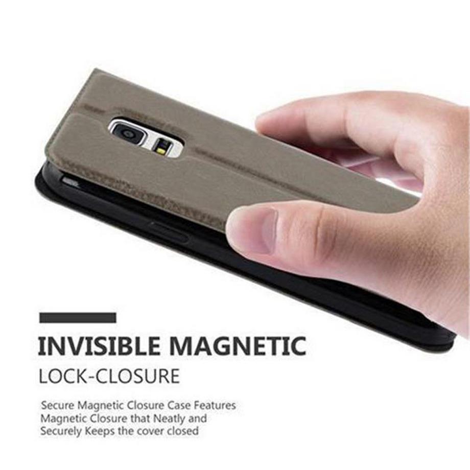 Cadorabo  Housse compatible avec Samsung Galaxy S5 / S5 NEO - Coque de protection avec fermeture magnétique, fonction de support et 2 fenêtres de visualisation 