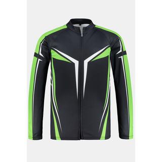 JP1880  Fahrrad Trikot, Langam, Stehkragen, atmungsaktiv, QuickDry, Saumtaschen hinten 