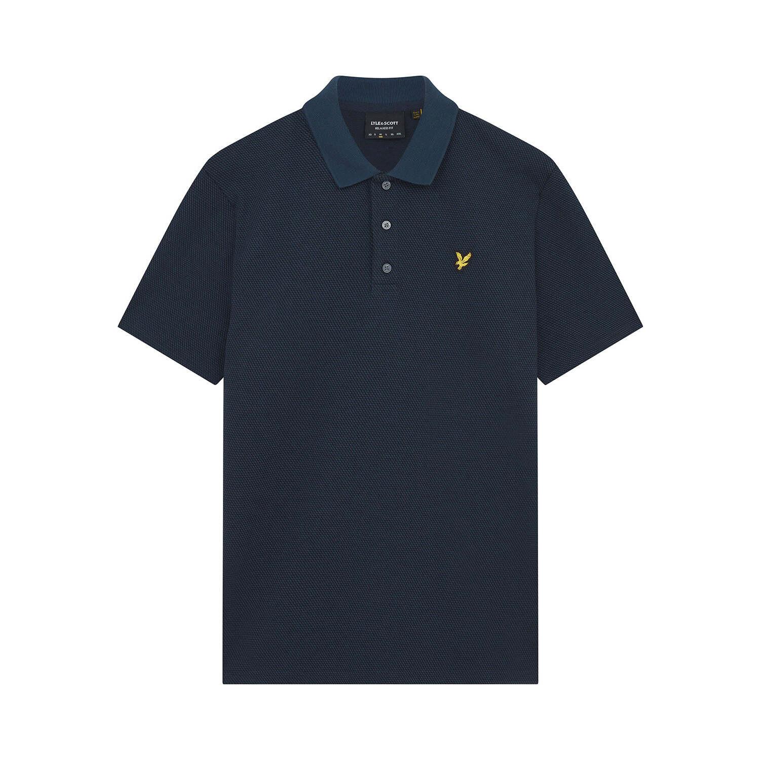 LYLE & SCOTT  polo-hirt lyle & cott tonal texture 