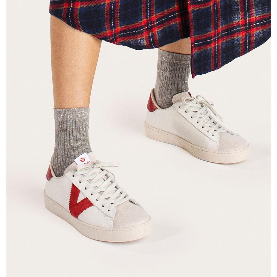 Victoria Berlin Cuir Cuir Fendu Baskets Baskets en berlin cuir et cuir fendu 
