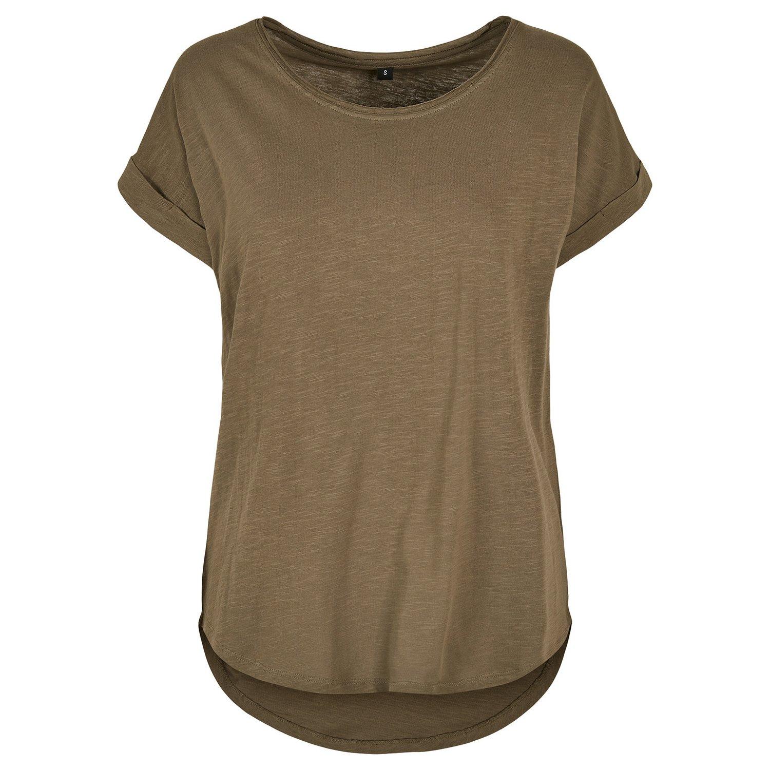 Image of Long Tshirt Damen Olivegrün XS