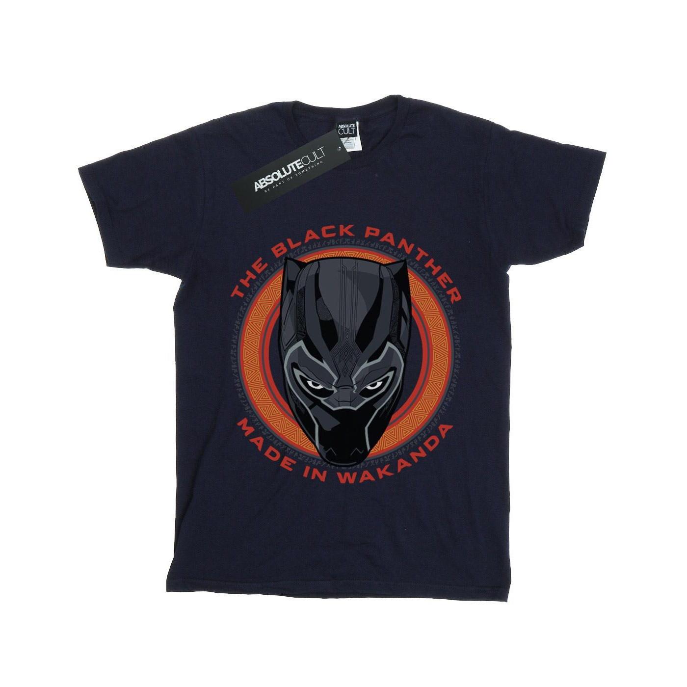 Image of Black Panther Made In Wakanda Red Tshirt Unisex Marine 128