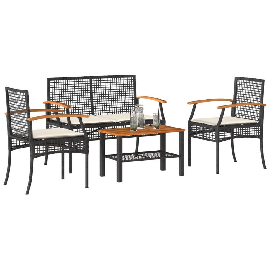VidaXL Garten lounge set poly-rattan  