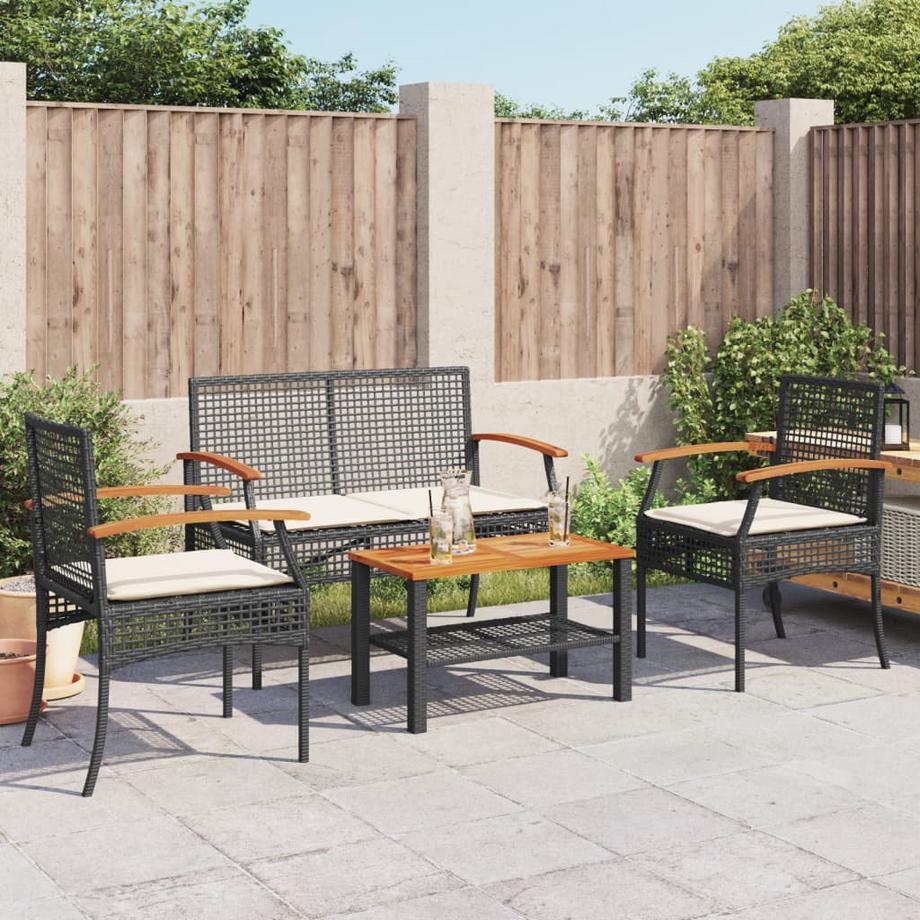 VidaXL Garten lounge set poly-rattan  