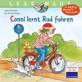 LESEMAUS 71: Conni lernt Rad fahren Schneider, Liane; Wenzel-Bürger, Eva (Illustrationen) Gebundene Ausgabe 